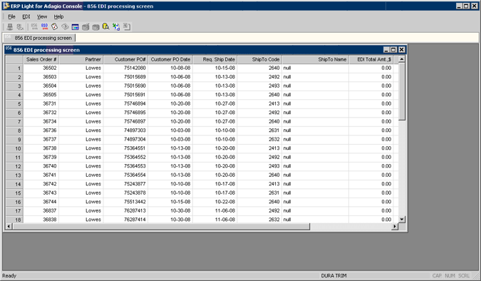 Integrated EDI